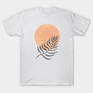 Terracotta sun and leaf T-Shirt